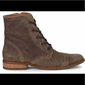 BORN NEW DUNAY NATURAL /COMBAT BOOTS/SIDE ZIPPER